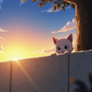 Sunset Kitty